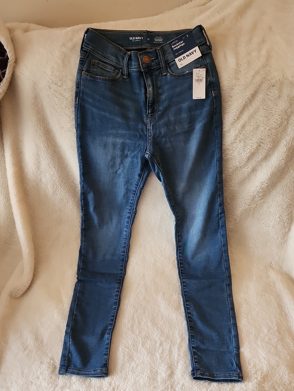 Girls' Rockstar Jeggings JEANS Mid-Dark Blue Skinny Jeans NwT SIZE 12